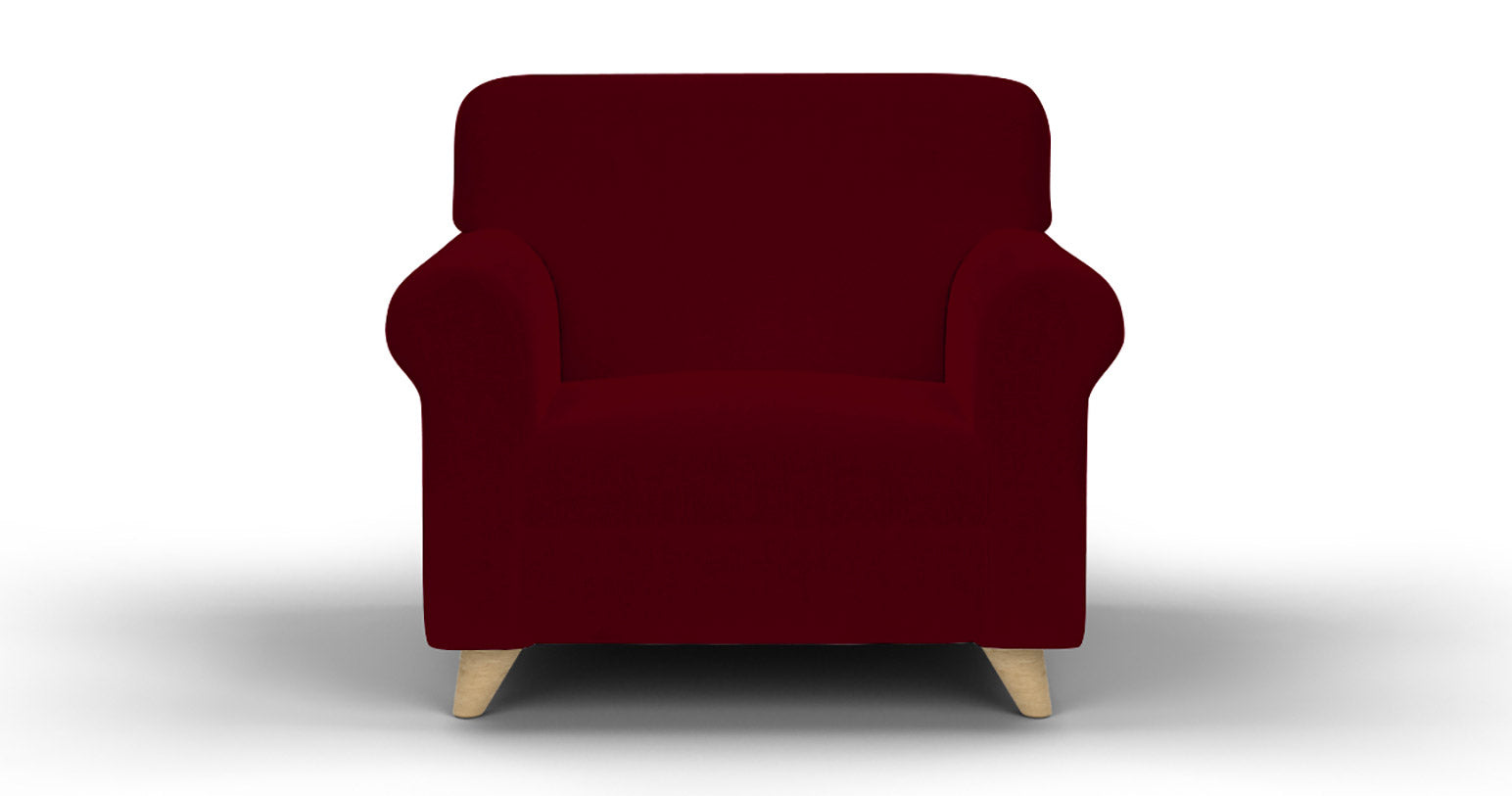 Copridivano Elasticizzato in Tessuto Bordeaux 1 Posto