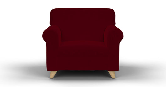 Copridivano Elasticizzato in Tessuto Bordeaux 1 Posto