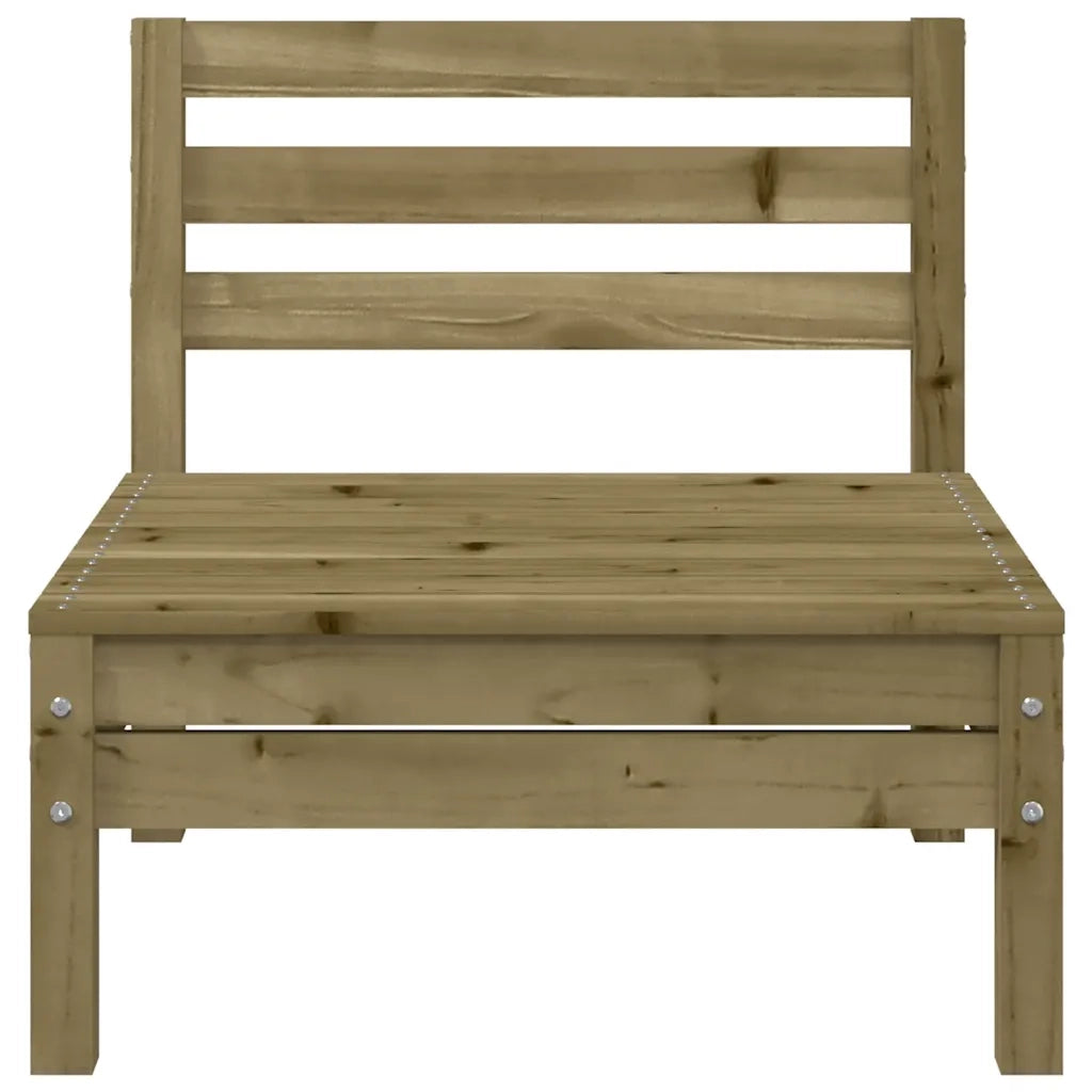Divano da esterno-Divani Senza Braccioli da Giardino 2pz Legno di Pino Impregnato