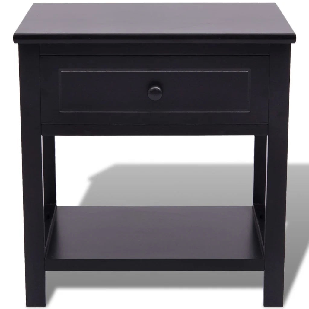 Comodino comodino cassettiera armadio mobili per camera da letto legno nero 1402151