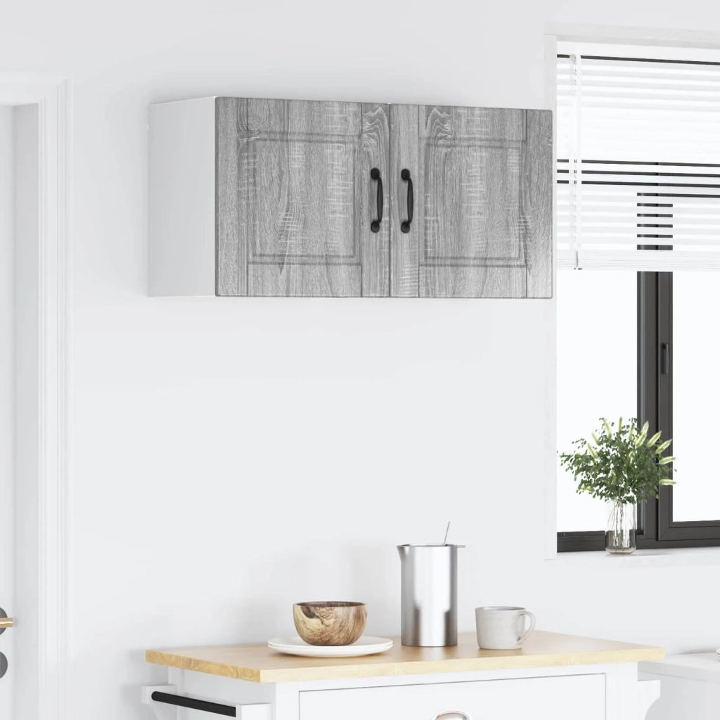 Pensile da cucina | Armadietto a muro PORTO 2 pz Grigio Sonoma 40 x 31 x 40 cm