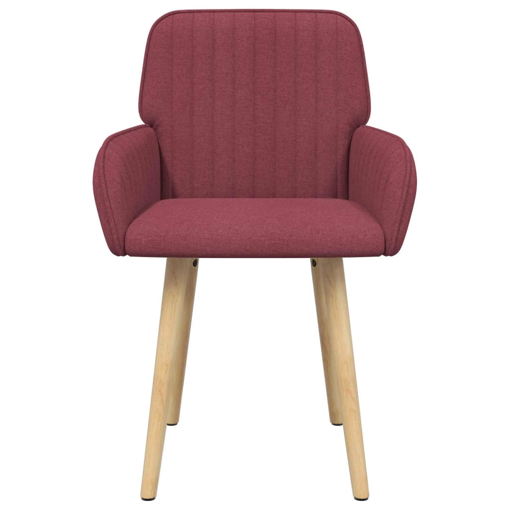 Sedie da pranzo 6 pz Tessuto Rosso Vino 56,5 x 50 x 87,5 cm 3428204