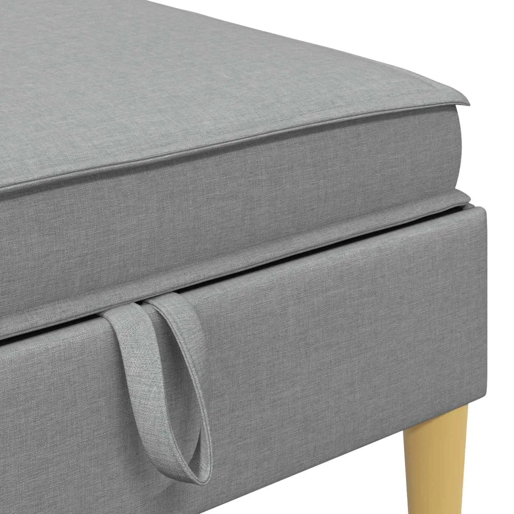 Set di mobili per il soggiorno 6 pcs Grigio Chiaro Tessuto 3413677