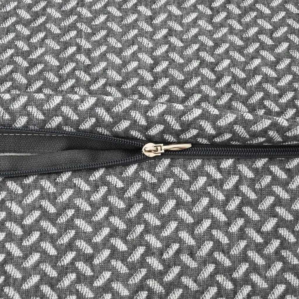 Cuscino con cuscino Grigio 60 x 34 x 11 cm Poliestere CFW6354308