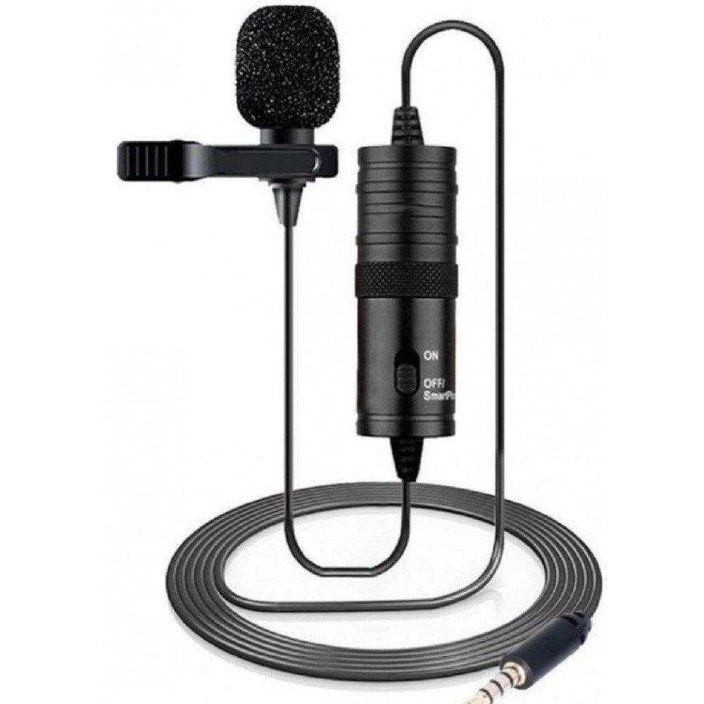 Trade Shop - Mini Microfono Lavalier Omnidirezionale 360° Per Smartphone Fotocamera Q-955s -