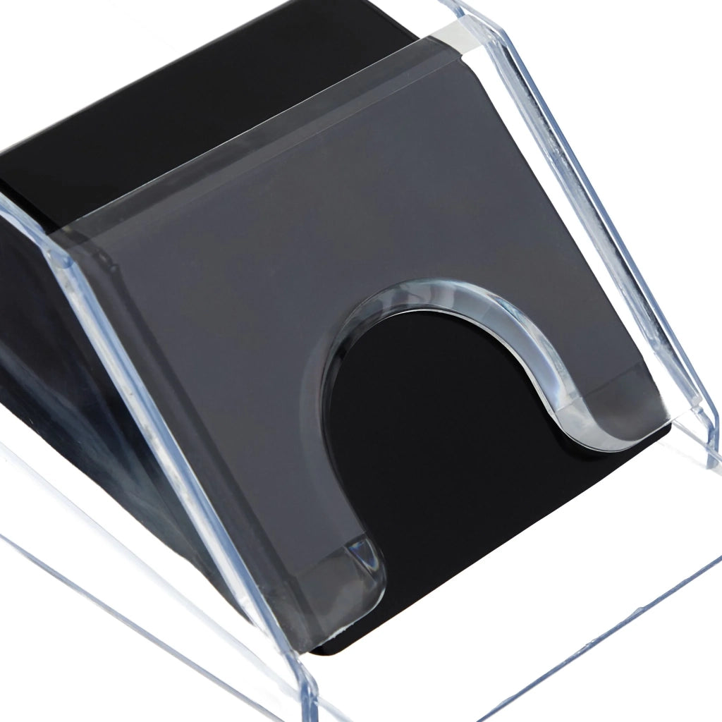 Elegante distributore di carte da gioco professionale 10 x 10 x 29 cm in plastica trasparente 13_0013630