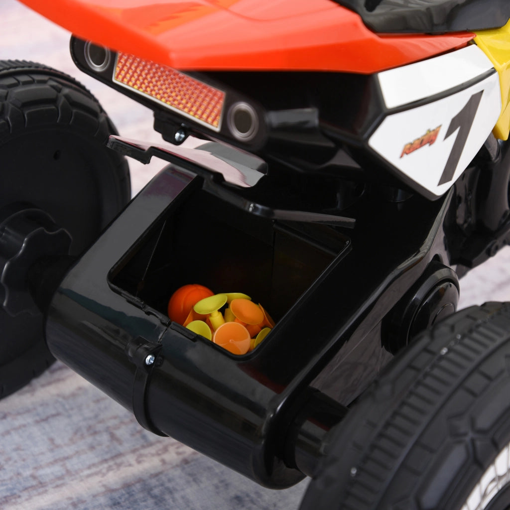 Triciclo Bambini Moto a Pedali con Luci e Suoni ¨C zephmum ¨C 71x40x51cm Rosso