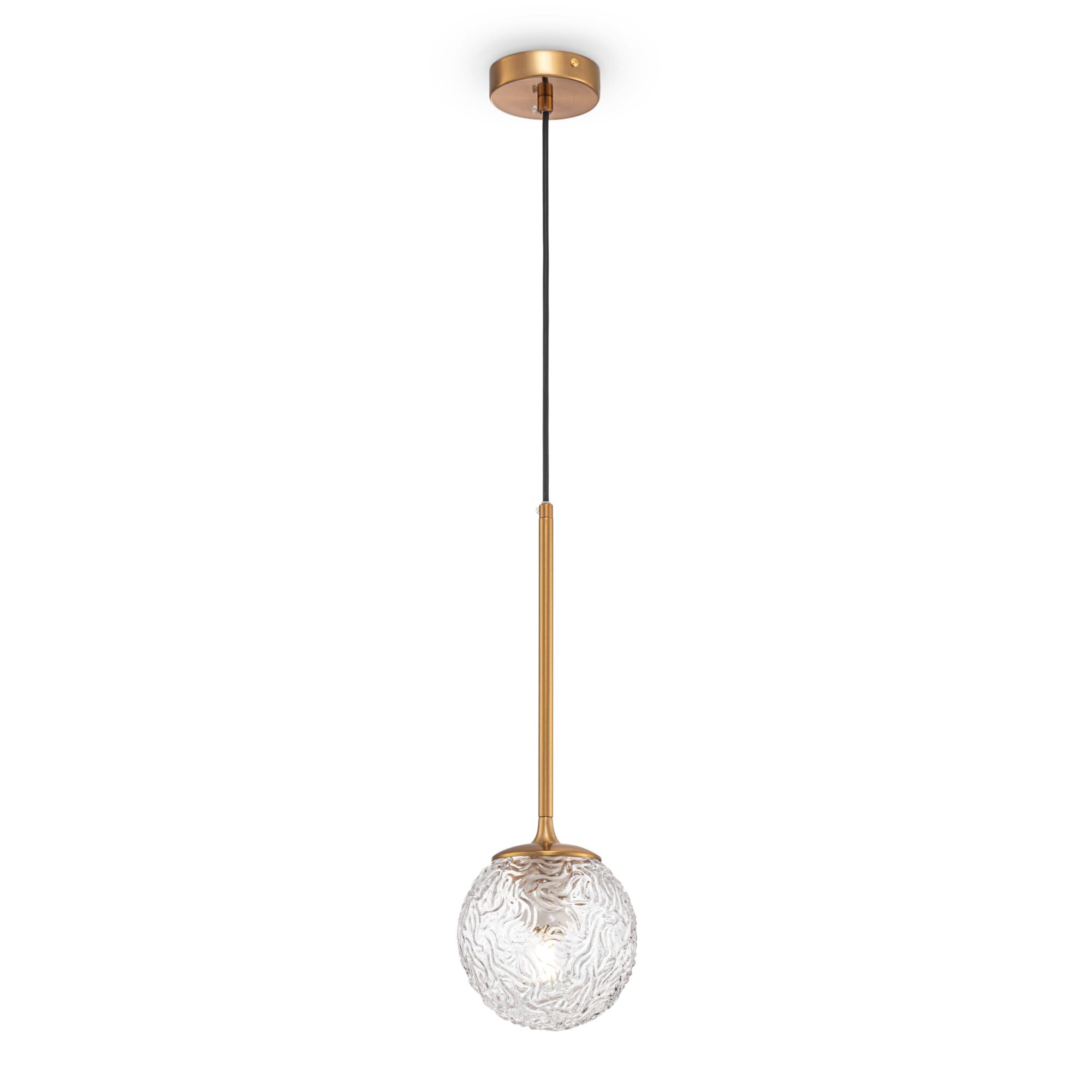 Lampada pendente Modern in Metallo Ligero Ottone