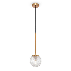 Lampada pendente Modern in Metallo Ligero Ottone