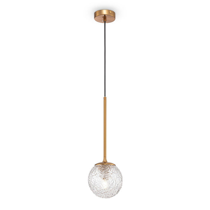 Lampada pendente Modern in Metallo Ligero Ottone