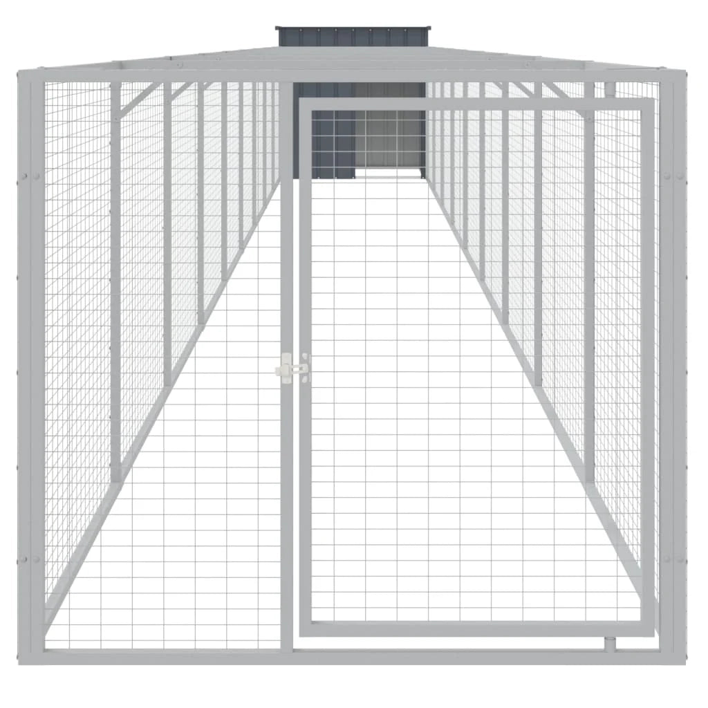 Cuccia per cani con cortile 110 x 1017 x 110 cm antracite 02_0043462