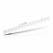 Barra LED Nera Lineare per Binario Trifase 40W CCT Switch 110° Luce Professionale per Negozi e Showroom