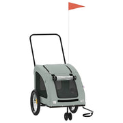 Rimorchio da Bici per Animali Grigio Oxford e Ferro CFW1960351