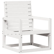 Sedia da Giardino | Sedie da Esterno Bianca 57,5x63x76 cm Legno Massello di Pino