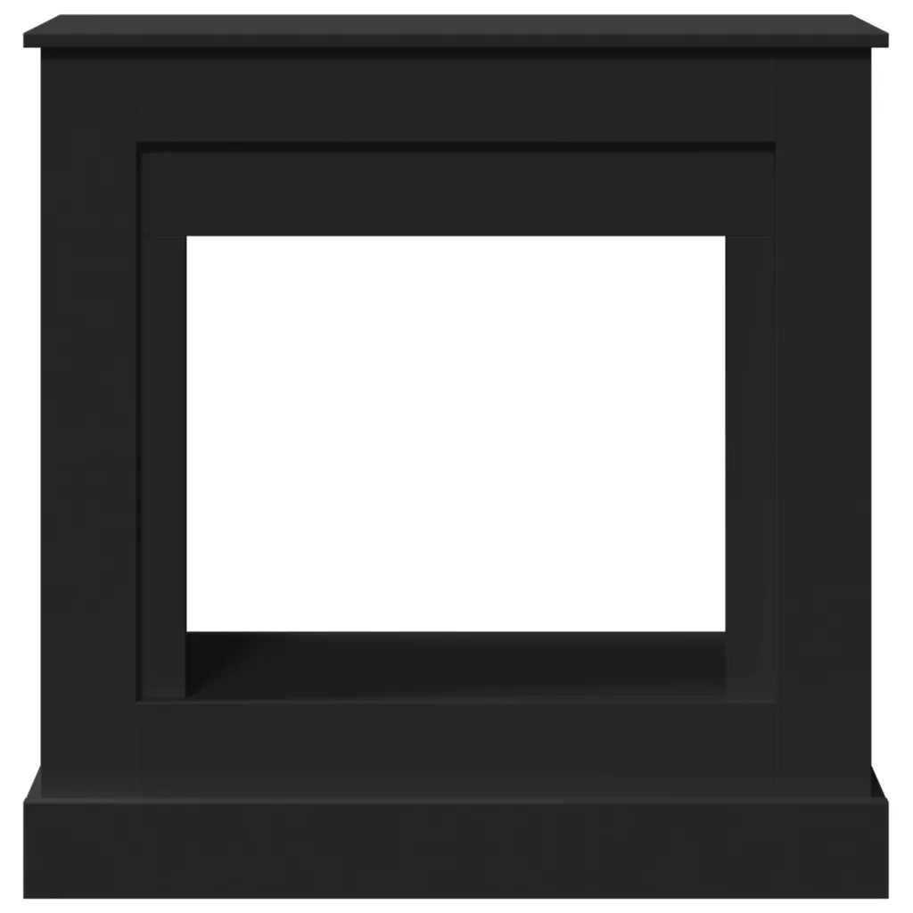 Cornice per Camino Nera 90x30x90 cm in Truciolato 854590