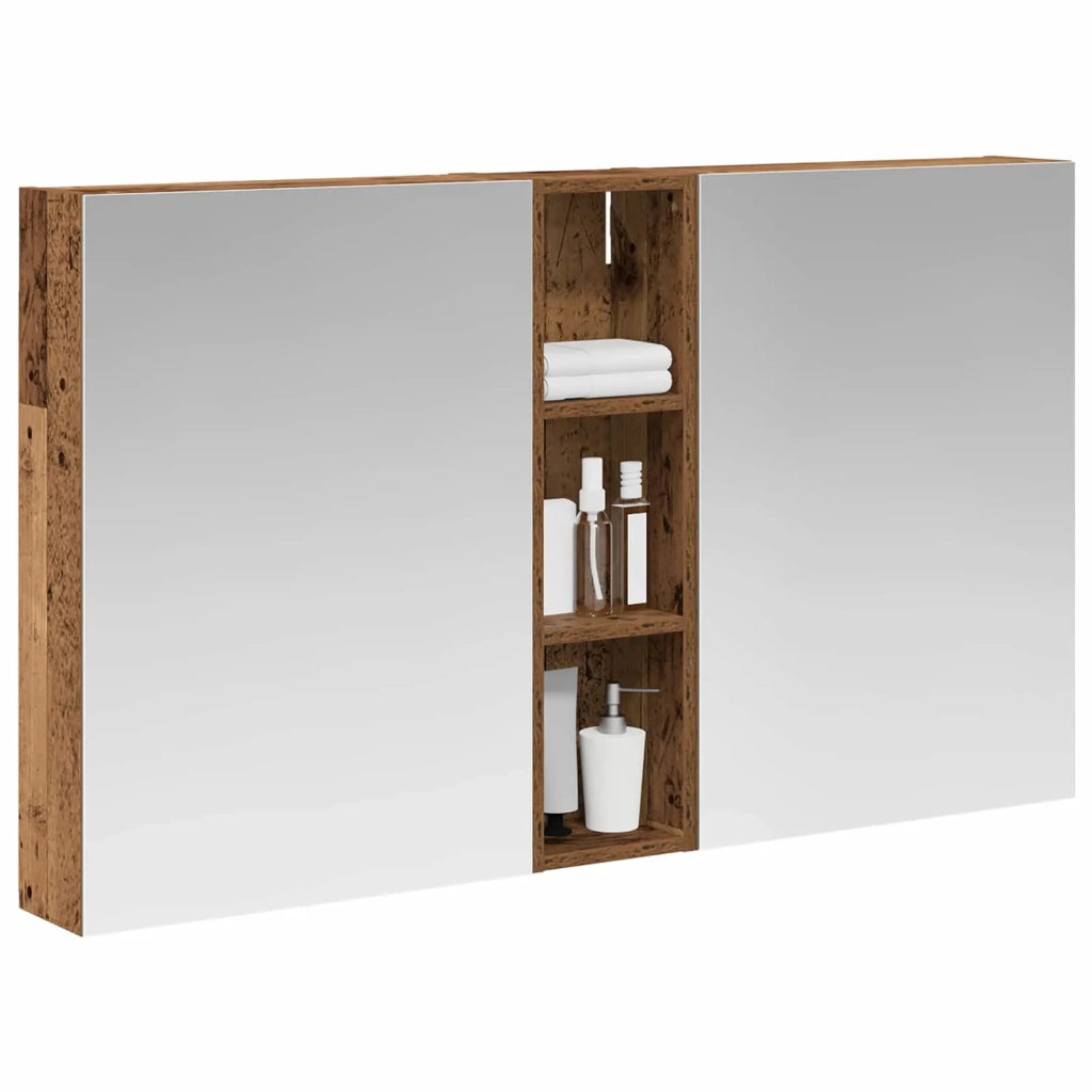 Set di Armadi da Bagno con lo scaffale 3 pcs 120 x 14,5 x 70 cm 3403750