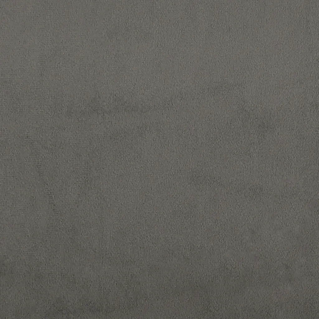 Testiera-Testata Decorativa Grigio Scuro 100x5x78/88 cm in Velluto 604960