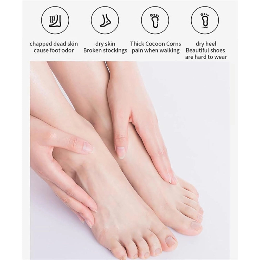 Trade Shop - Pedicure A Batteria Ricaricabile Elimina Calli Rimuovi Duroni Piedi Esfoliante -
