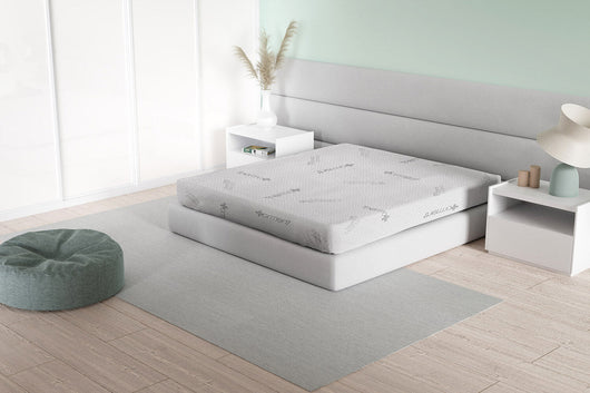 Coprimaterasso Elasticizzato Singolo in Poliestere Bianco