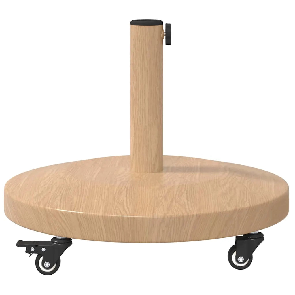 vidaXL Base per Ombrello da Esterno Legno chiaro 48 x 48 x 32 cm