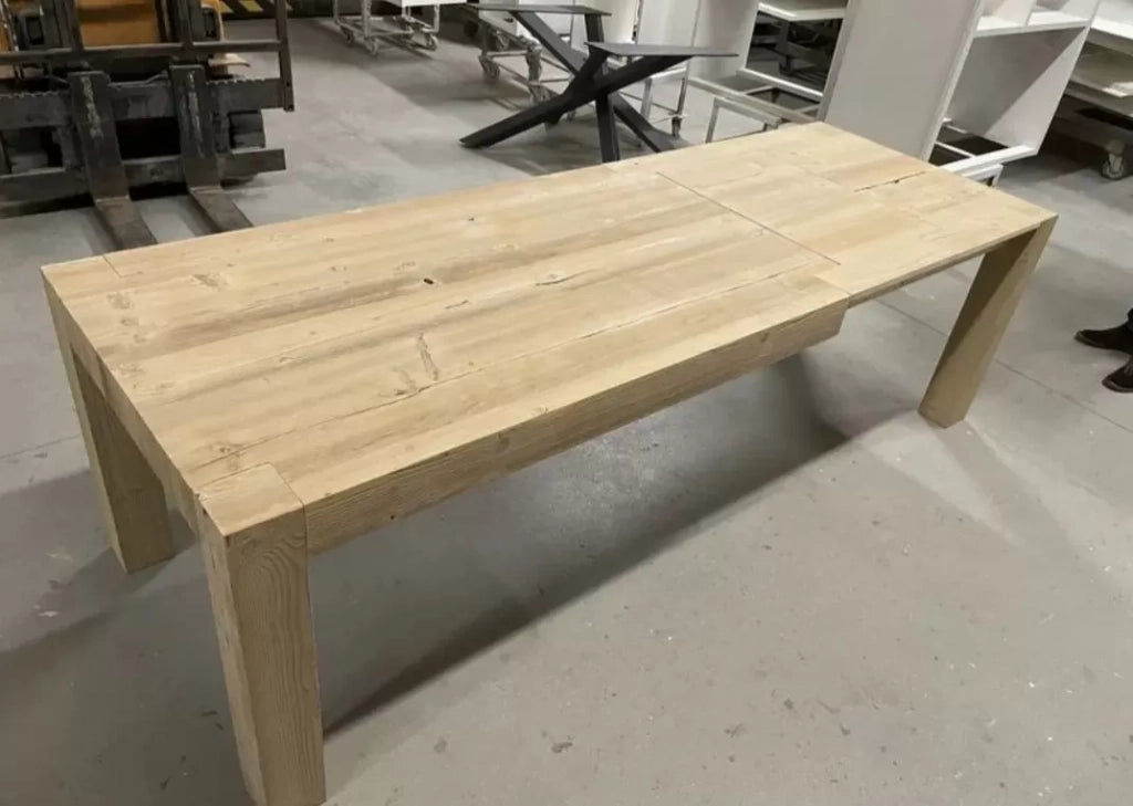 Tavolo rettangolare allungabile legno invecchiato 180x90 (788) - Mobili 2G