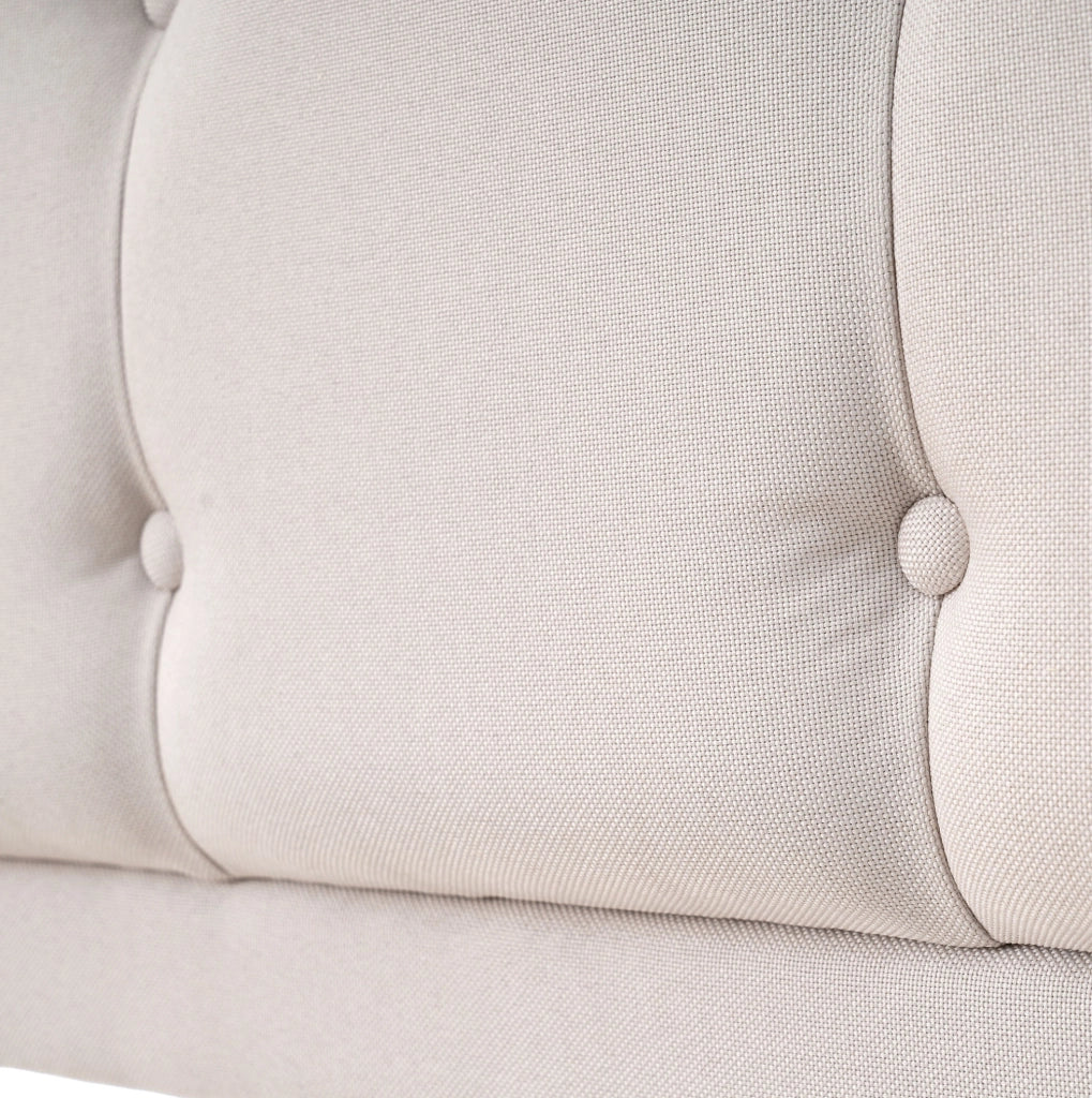 Letto matrimoniale imbottito 140x200 cm con testiera regolabile; USB e contenitore; beige