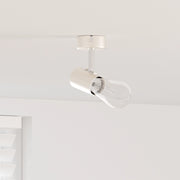 Faretti da soffitto 1 Via Regolabile Nichel E27