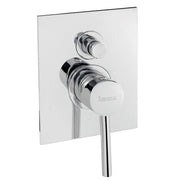 Doccia incasso con deviatore e piastra minimalista quadra cromato jackie