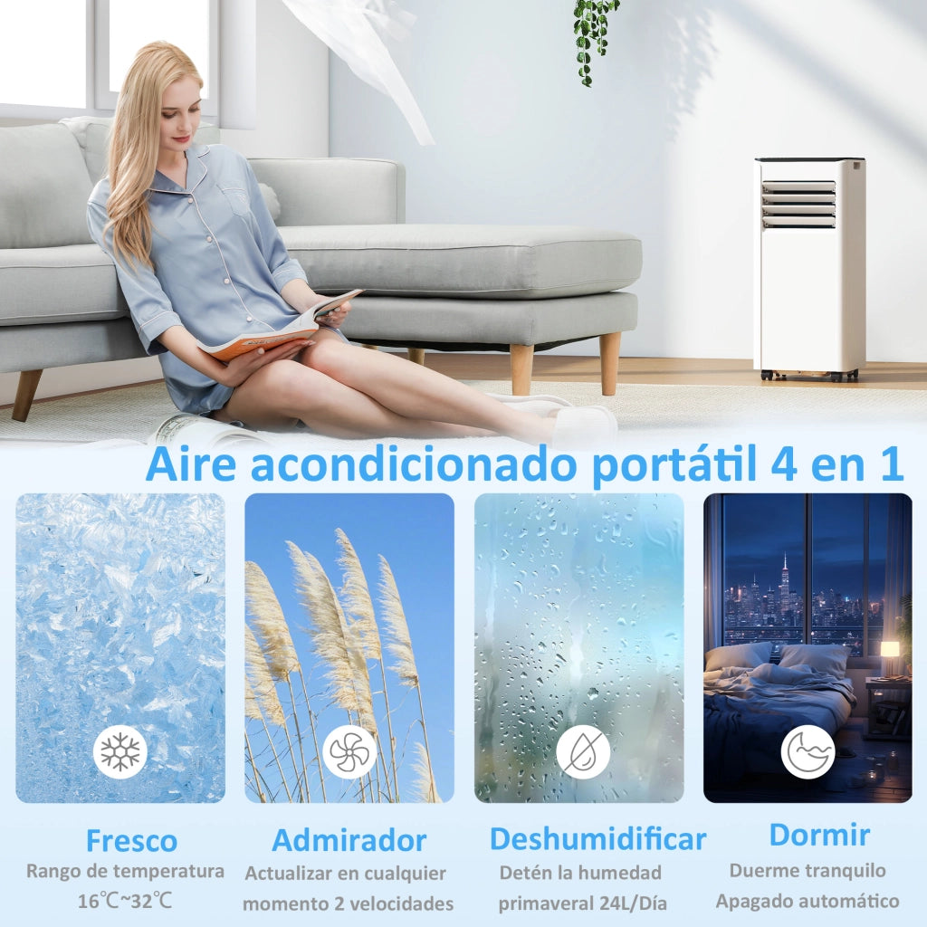 Condizionatore Portatile 9000 BTU ¨C zephmum ¨C Bianco