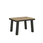 Tavolo allungabile 90x120/224 cm Bridge Evolution telaio Antracite - Quercia Natura