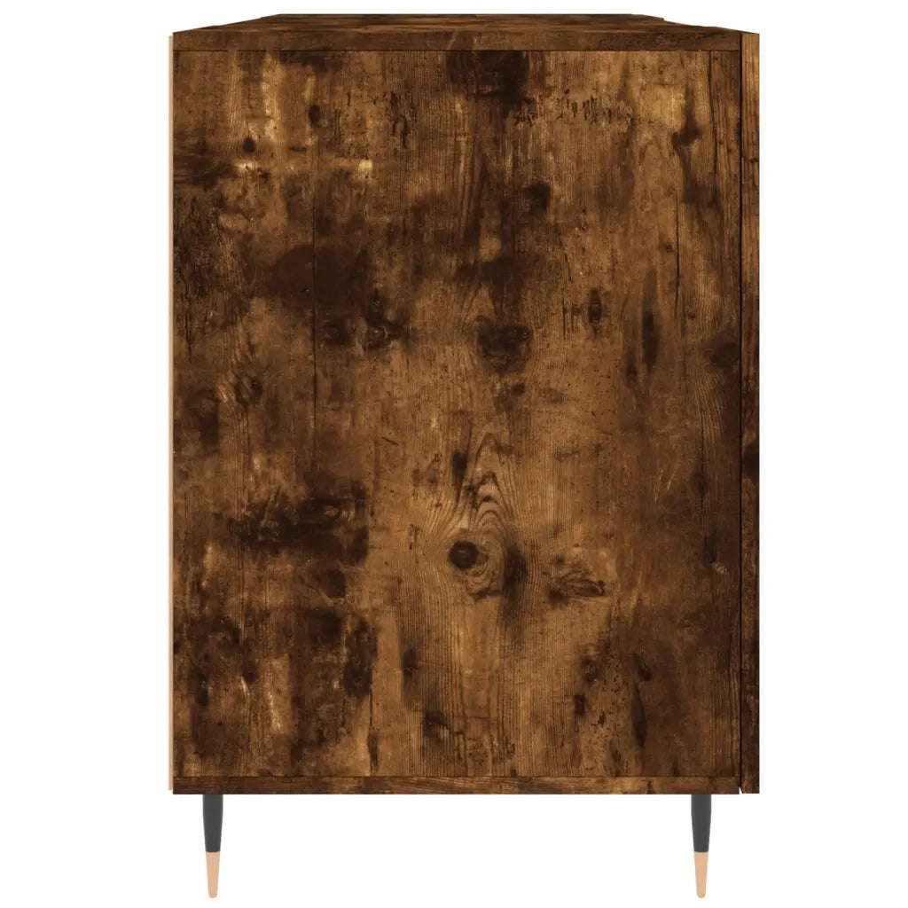 Scrivania | Tavolo da Ufficio Rovere Fumo 140x50x75 cm in Legno Multistrato