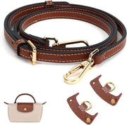 Ripassa per borse mini - cinturino in pelle, larghezza 12 cm, regolabile da 100 a 120 cm con 2 adattatori, nero.