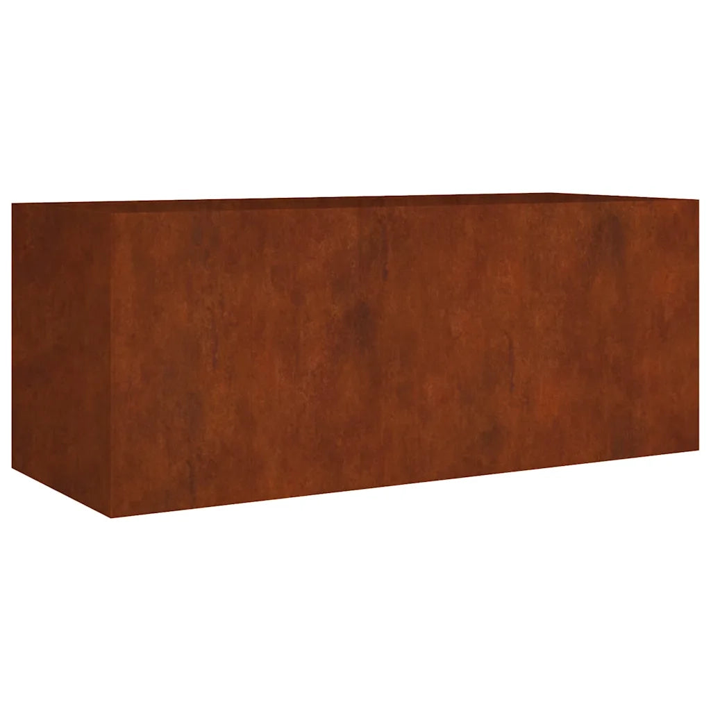 Fioriera Rialzata da Giardino-Vaso da giardino 200x80x80 cm in Acciaio Corten