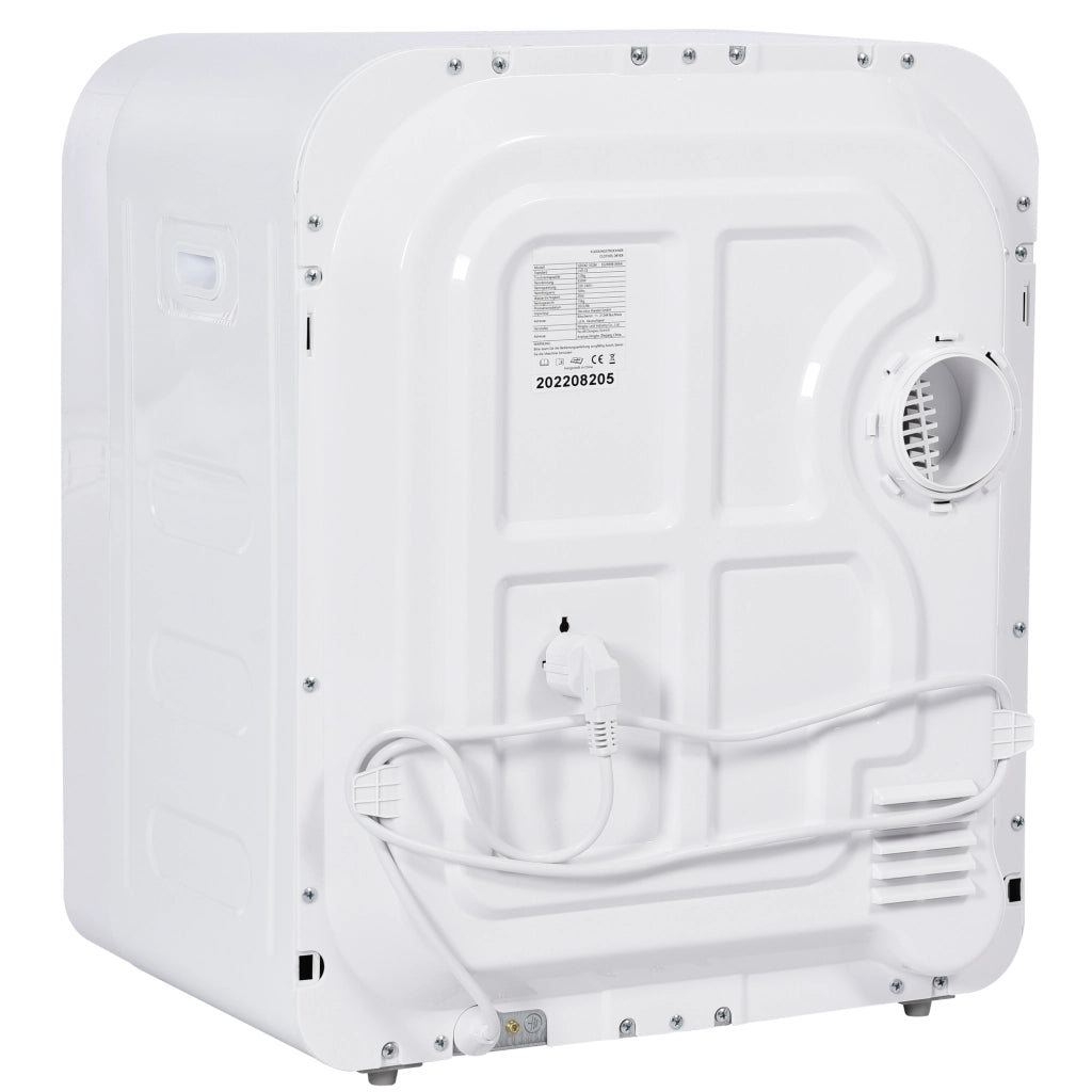 Asciugatrice ad Evacuazione ¨C MINIMAL ¨C 3 kg, 830W, Acciaio Inox, Bianca, 5 Programmi, Montaggio a Parete