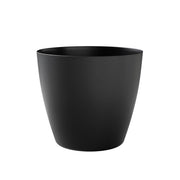 Vaso Rotondo Indoor e Outdoor Bayon Kit Ash Ø35 cm in Plastica Antracite