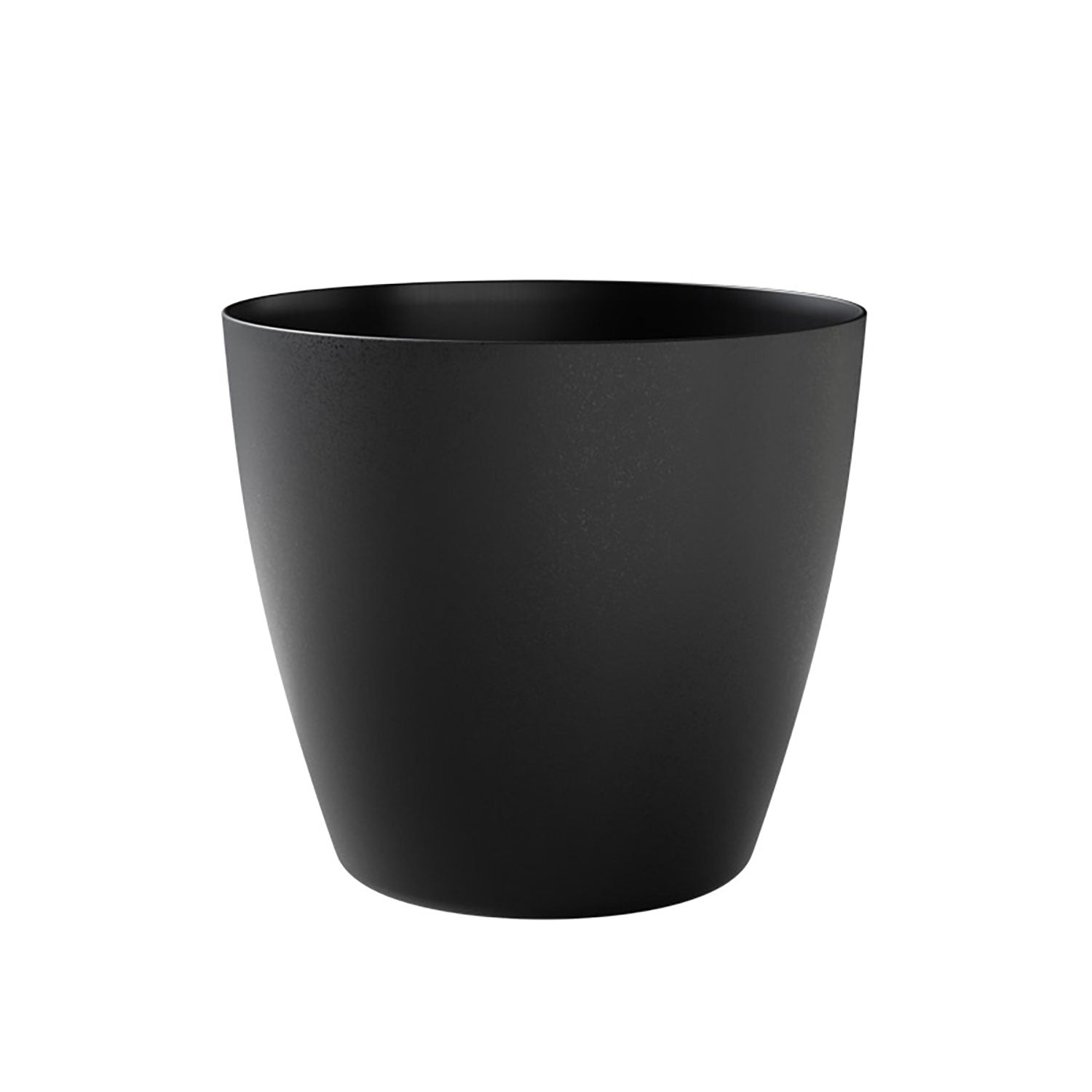 Vaso Rotondo Indoor e Outdoor Bayon Kit Ash Ø35 cm in Plastica Antracite