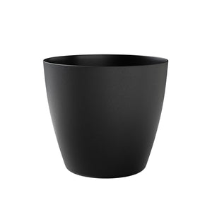 Vaso Rotondo Indoor e Outdoor Bayon Kit Ash Ø60 cm in Plastica Antracite