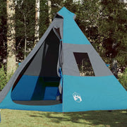 Tenda da Campeggio Tipi per 7 Persone Blu Impermeabile 94428