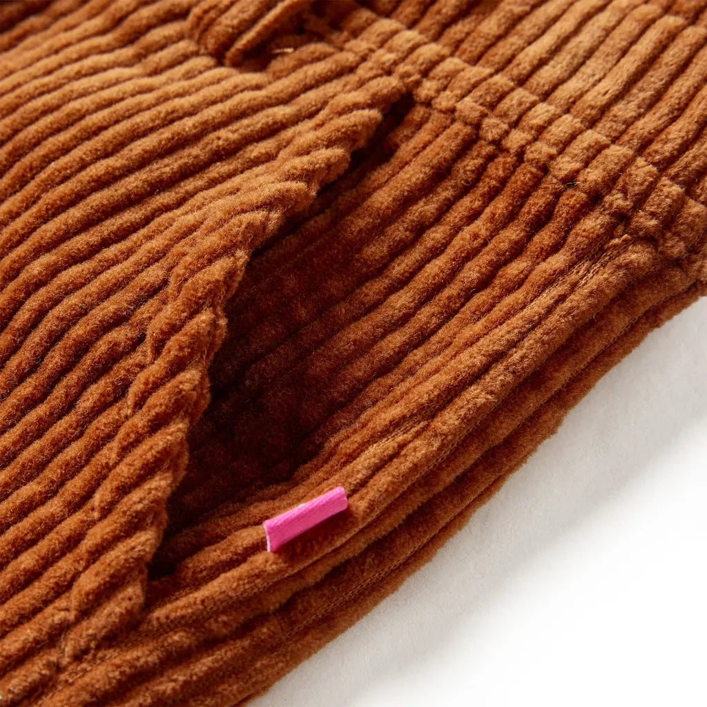 Pantaloni per Bambini in Velluto a Coste Cognac 116 CFW5288429
