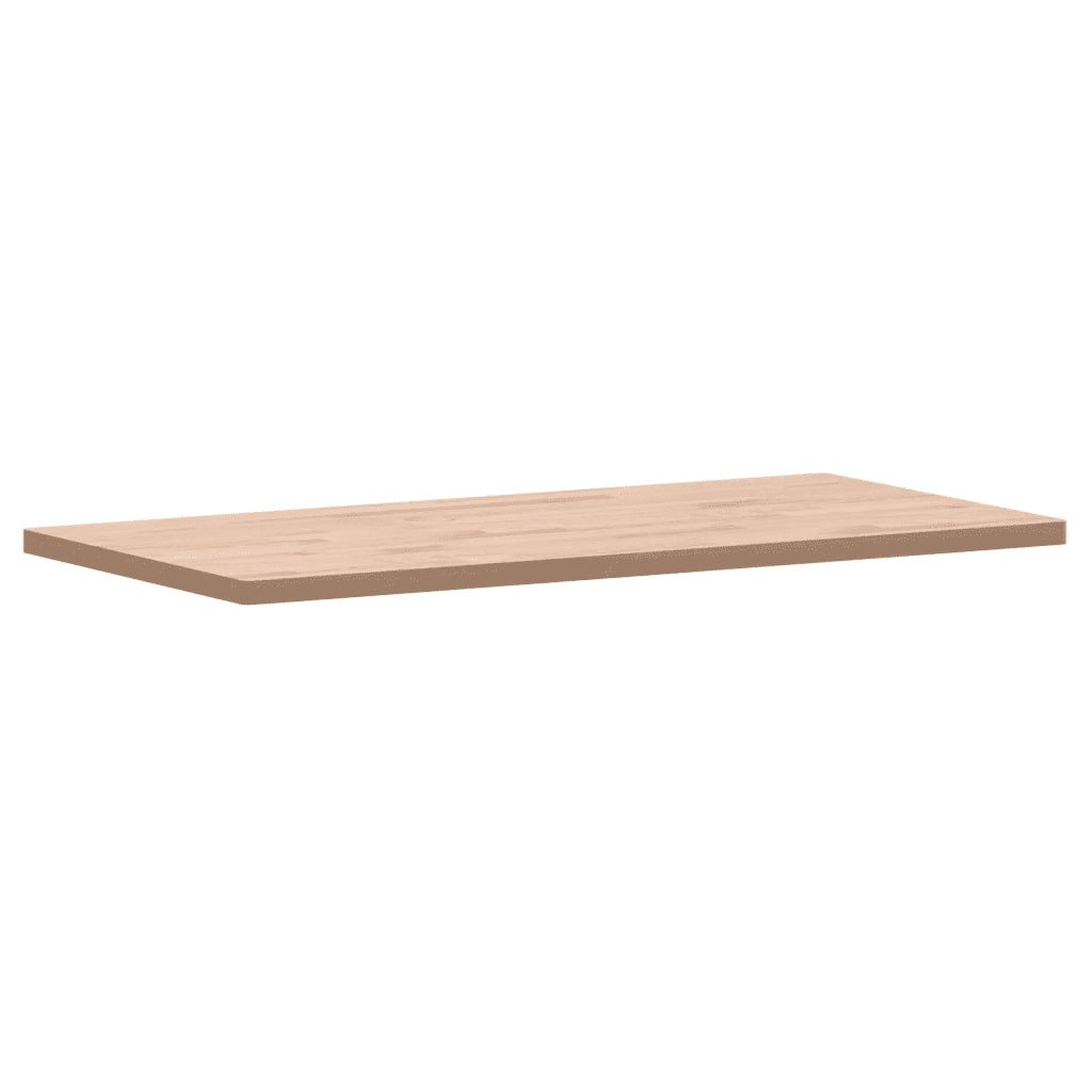 Piano Tavolo 100x50x2,5cm Rettangolare Legno Massello di Faggio 3188883