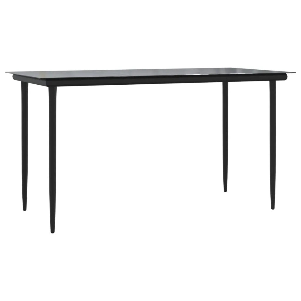 Set da Pranzo da Giardino 5 pz con Cuscini in Polyrattan Grigio