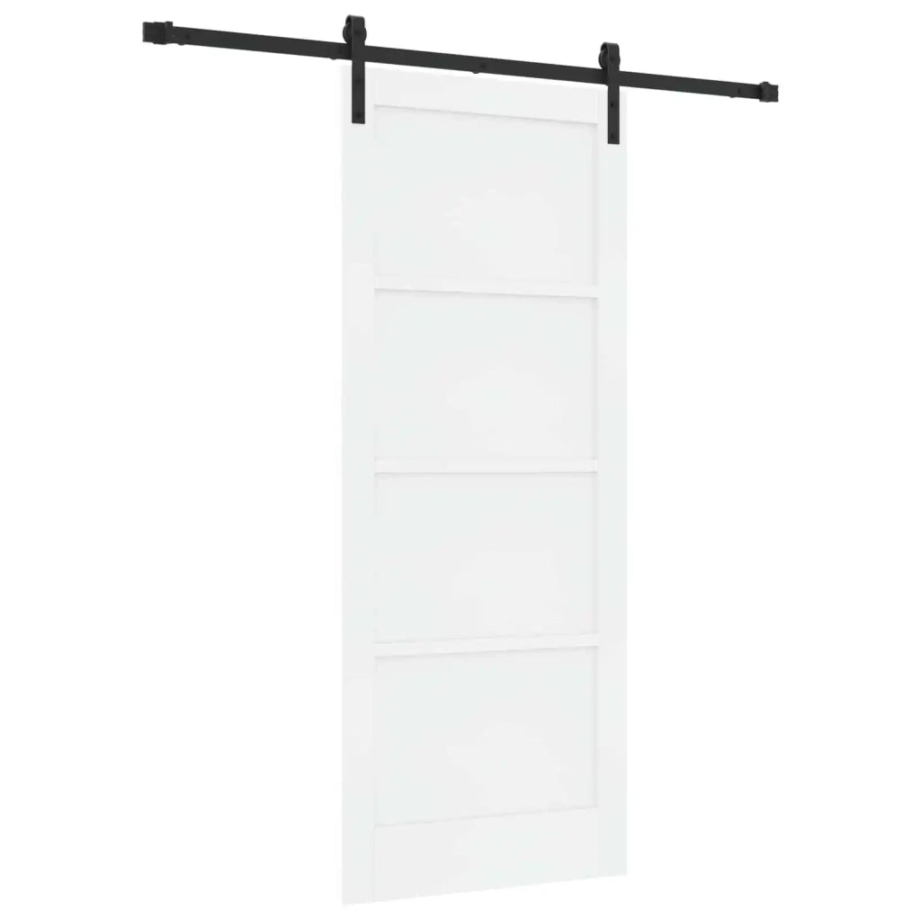 Porta scorrevole Bianco e Nero 83 x 202 cm