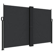 Tenda da Sole | Tenda parasole Laterale Retrattile Nera 160x1200 cm