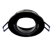 Faretto ad incasso portafaretto nero tondo foro 70mm moderno orientabile supporto lampade GU10 GU5.3 NERO