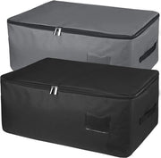 Ottima custodia per letto pieghevole con chiusura a raccordo - Organizzatore pieghevole per coperte, cuscini e abiti (56 x 35 x 25 cm)