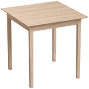 Tavolo da pranzo - quadrato - 75x75x76 cm - design moderno - legno naturale - per cucina e sala