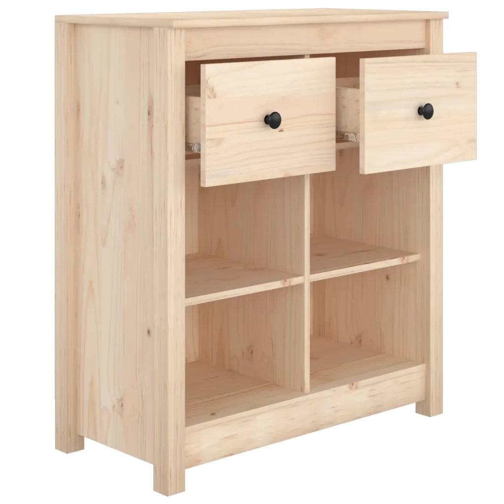Credenza | Madia | Buffet da pranzo | Armadio da pranzo 70x35x80 cm in Legno Massello di Pino