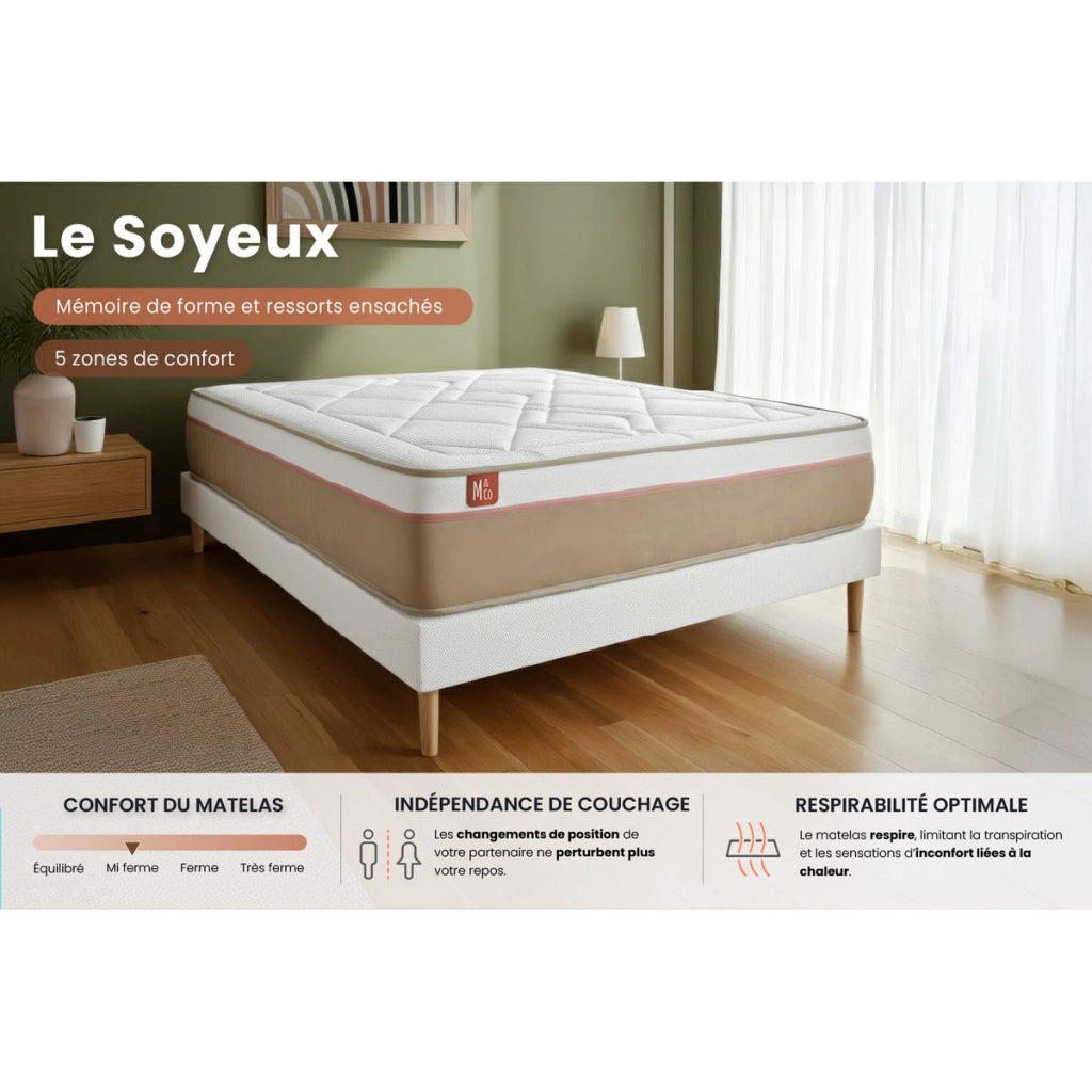 Set materasso e base 200x200 cm - Le Soyeux