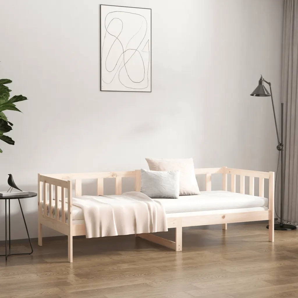 Letto singolo | Letto per adulti | Dormeuse senza Materasso 90x190 cm in Legno Massello di Pino