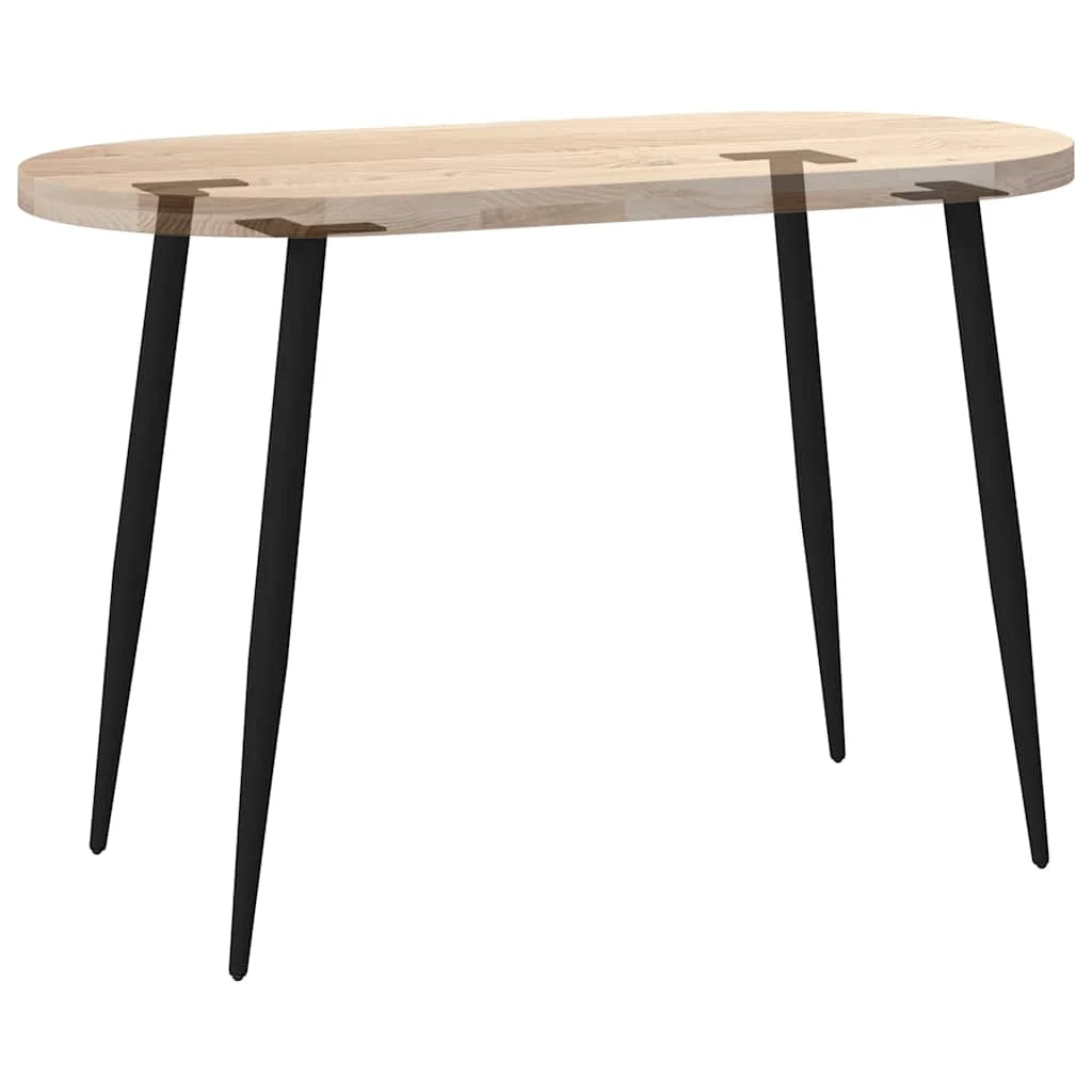 Set di 4 gambe per tavolo consolle coniche regolabili 72 x 73 cm in acciaio nero 02_0056813